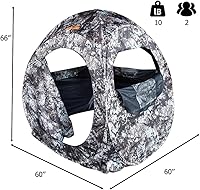 Vista 2 de THUNDERBAY Run & Gun Series 1-3 Pereson Pop-Up Ground Blind, Hunting Bilnd for Deer, Turkey Duck Hunting, Bow Hunting