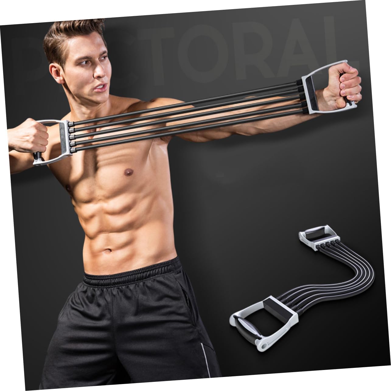 YARNOW Chest Elastic Band Workout Resistance Springs Fitness Equipment Wall Pulley Spring Exerciser
