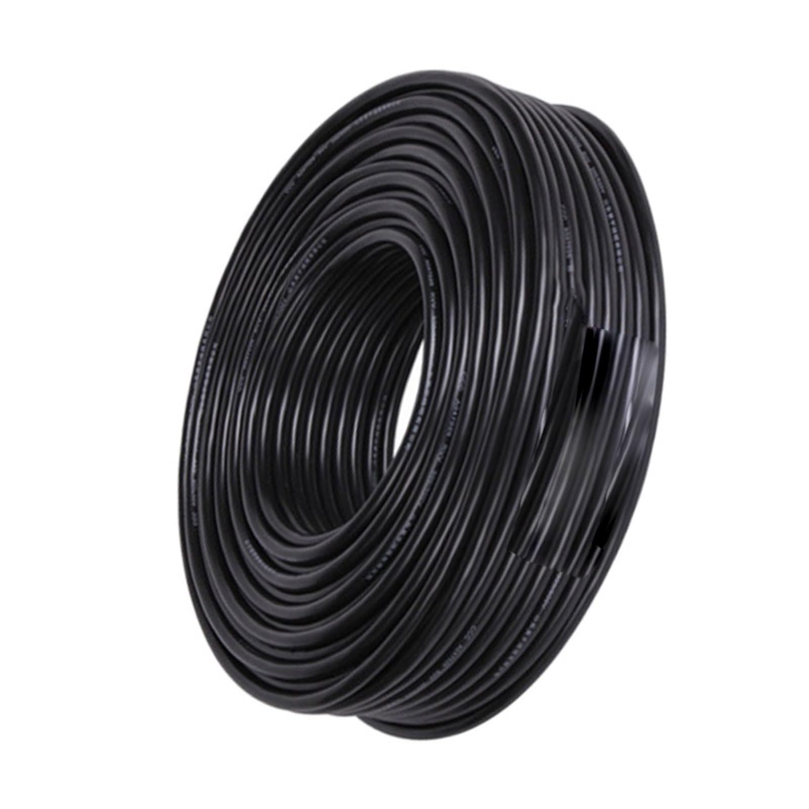 Cable Flexible 3pin Extend PVC Led Wire, Waterproof Electrical Cable, 18 AWG Square 0.75mm 10M Extension Connector (Color : Black, Size : 5m 2X0.75)