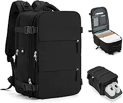 [VÍDEO] Mochila Viagem Avião Low Cost Compartimento Para Sapatos Compartimento Para Notebook Usb Bolso Para Objetos úmidos (PRETO) CODATECH