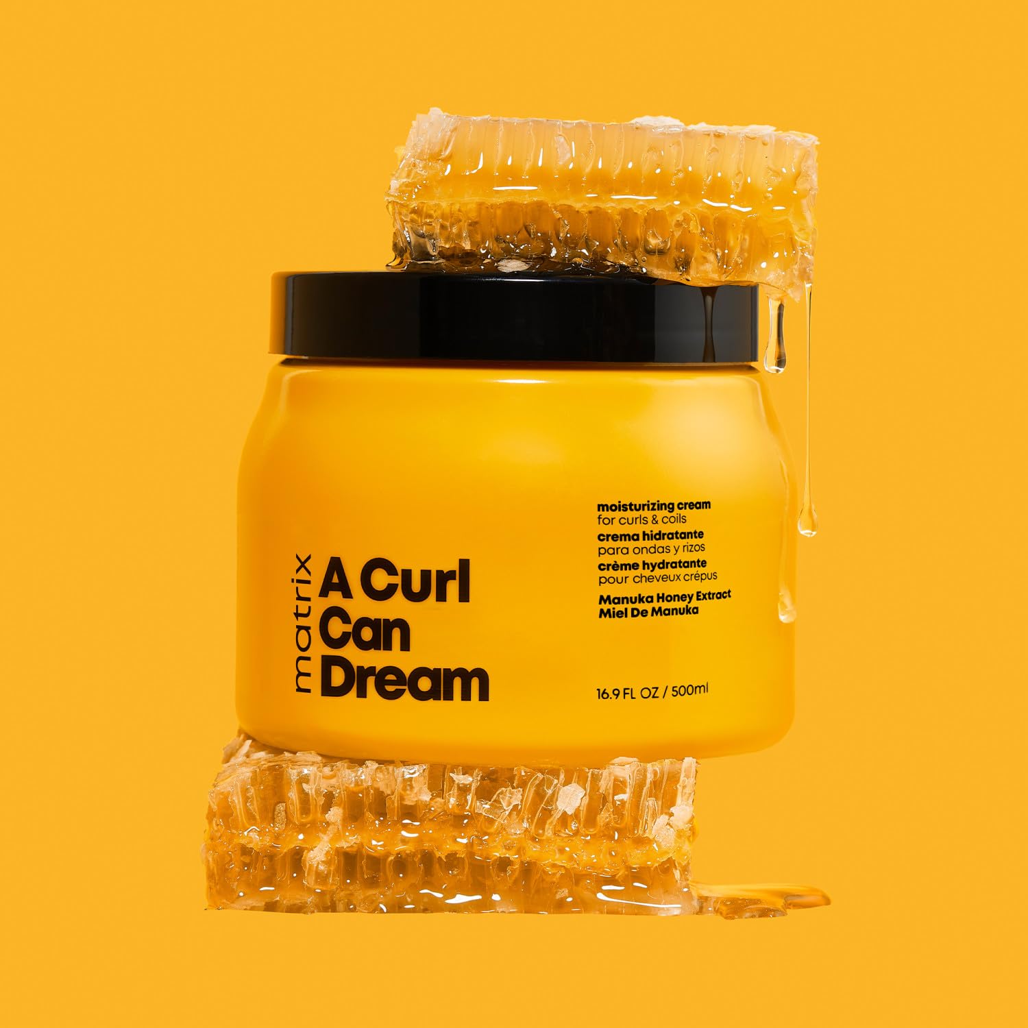 Matrix Crema Leave-In, Con Miele di Manuka per Capelli Ricci e/o Mossi, Nutre e Protegge la Forma del Riccio, A Curl Can Dream, 500 ml