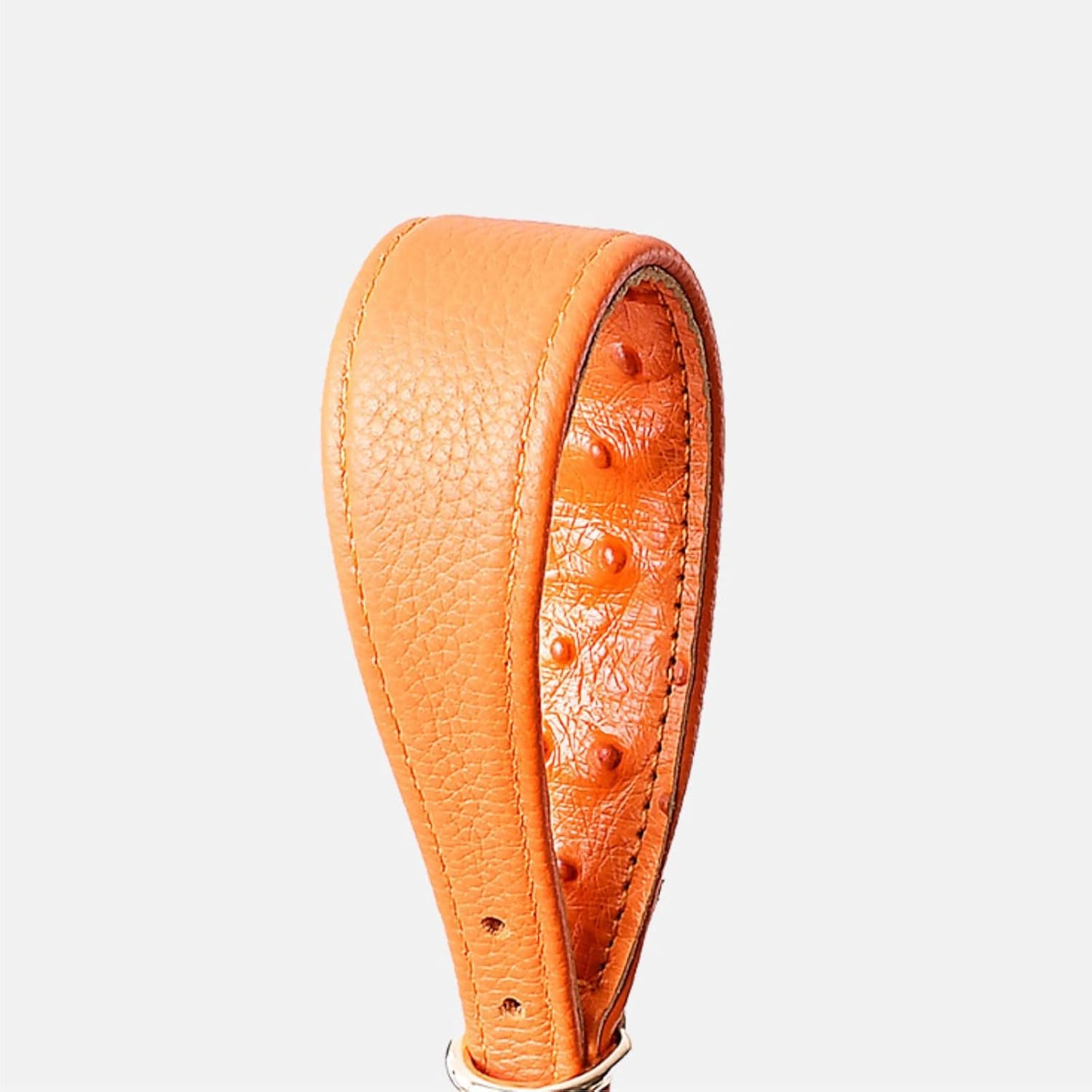 Collar para Perro, Cuero Genuino, Resistente, diseño único y cómodo(Red,Large)