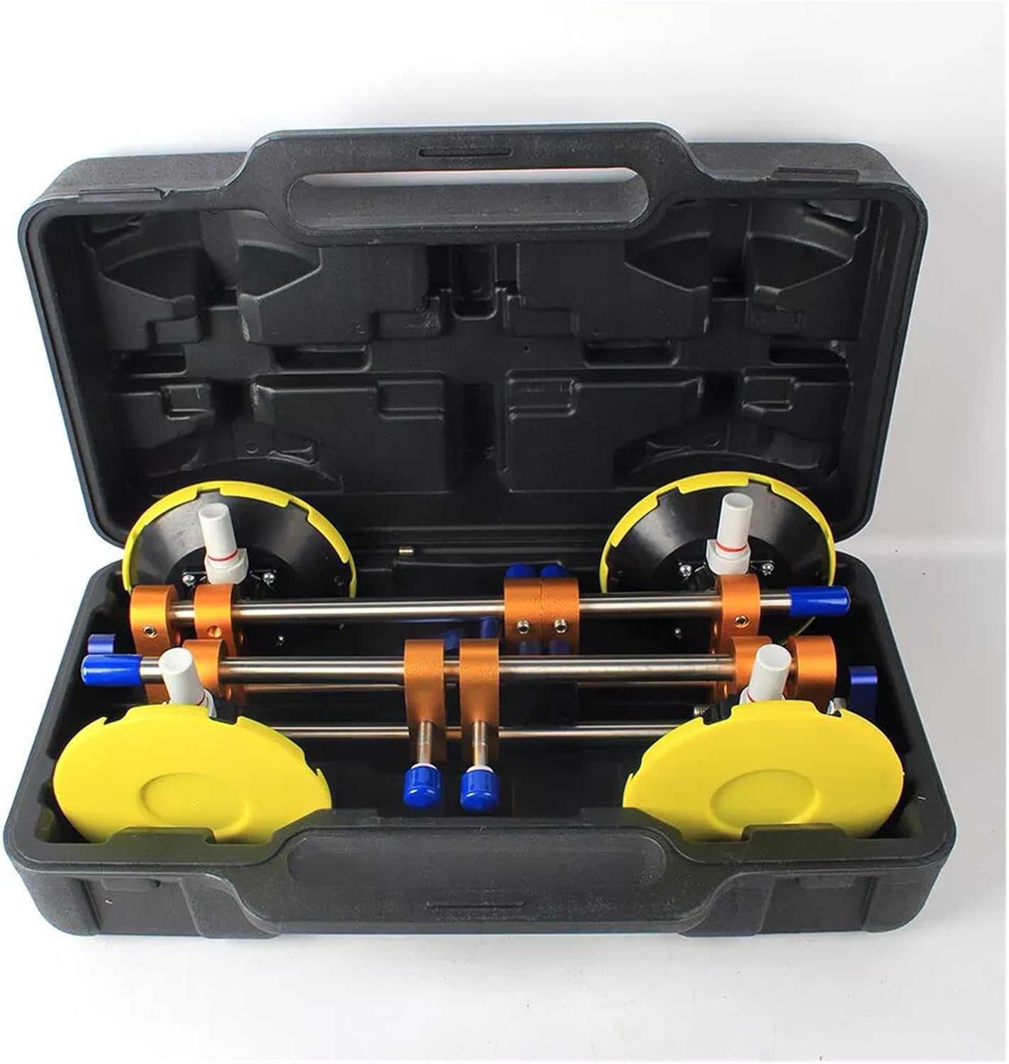 やま 2PCS 6インチ手動シームレスストーンシームセッター、ゴム製真空吸盤