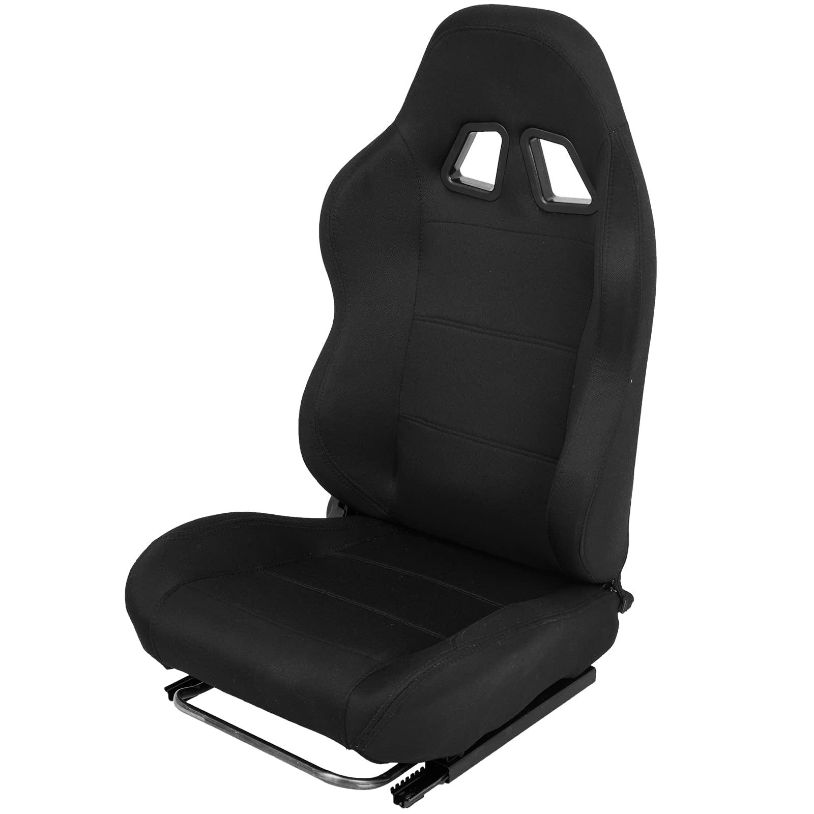 Asiento de carreras con diapositivas de doble bloqueo, asiento transpirable para juegos | Ajuste ajustable a la mayoría de cabinas de simulador de carreras (soporte para volante no incluido)