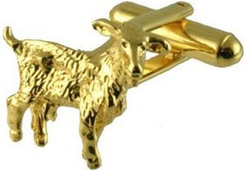 Cuff Links Capricorn Star Sign Gold-Tone Engraved Personalised Box