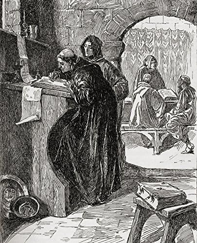 Posterazzi Scriptorium Of A Monastery From The Book The Church Of England A History For The People Published C.1910 Poster Print, (12 x 15) image 2