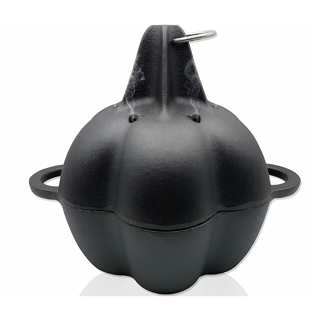 Grande griglia affumicatrice, cottura progettata per arrostire l'aglio, design 3D, utilizzo, griglie e forni, verdure aromatizzate e, Arrostitore + Coperchio