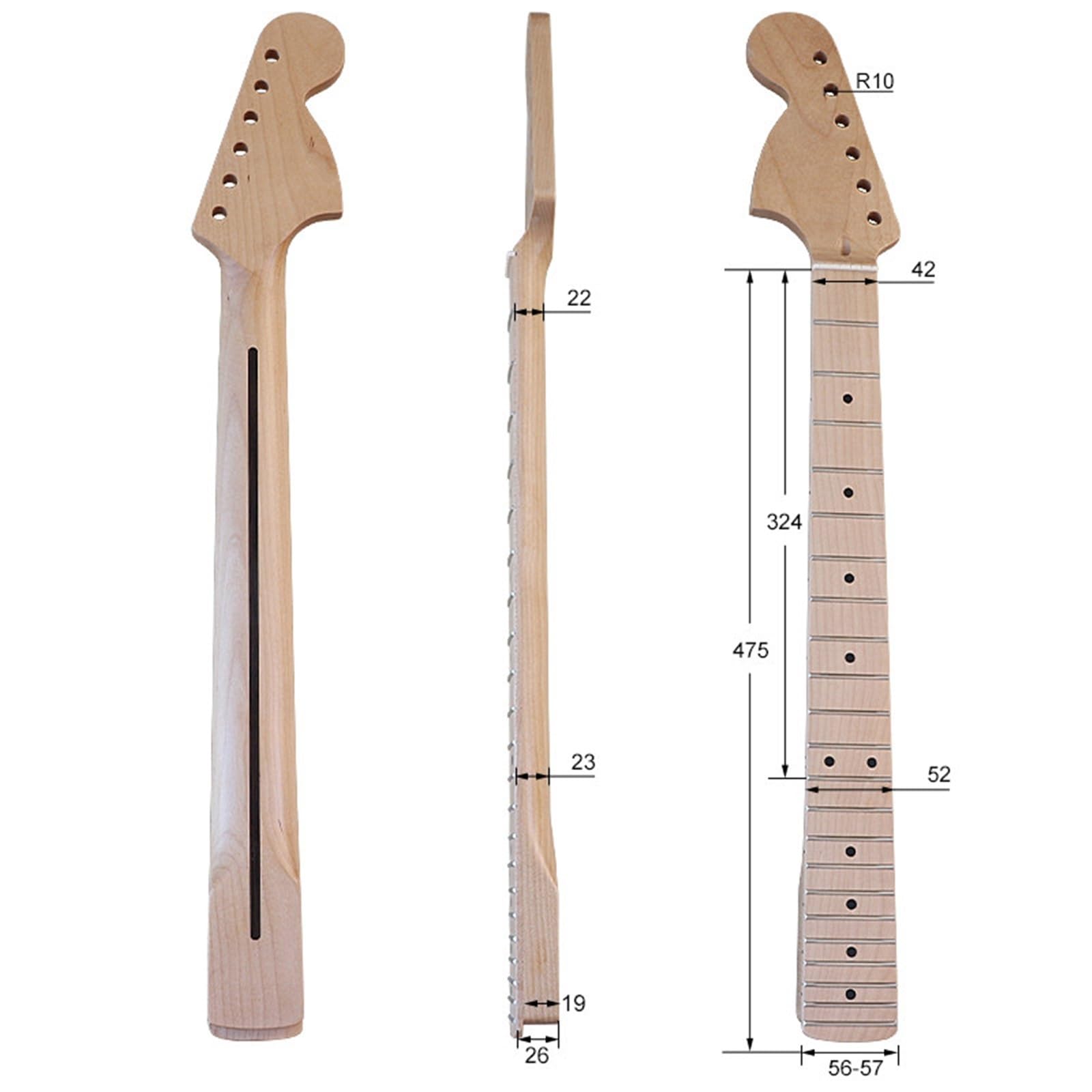 Manico Chitarra Elettrica Manico Per Chitarra Elettrica Per Mancini A 22 Tasti E 6 Corde (parte Strumentale Modificata)