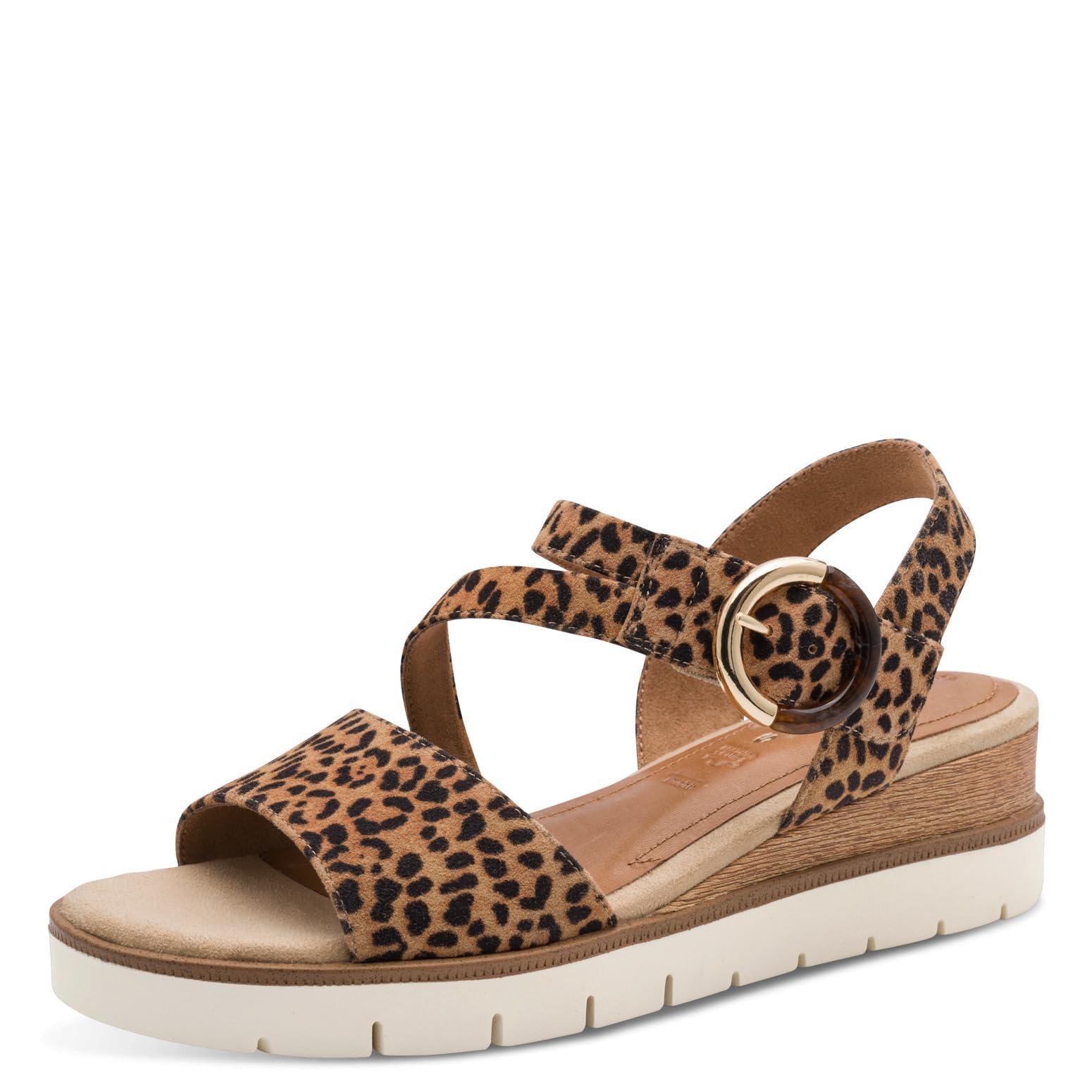 Tamaris Women’s sandal with wedge heel brown 6.5 UK