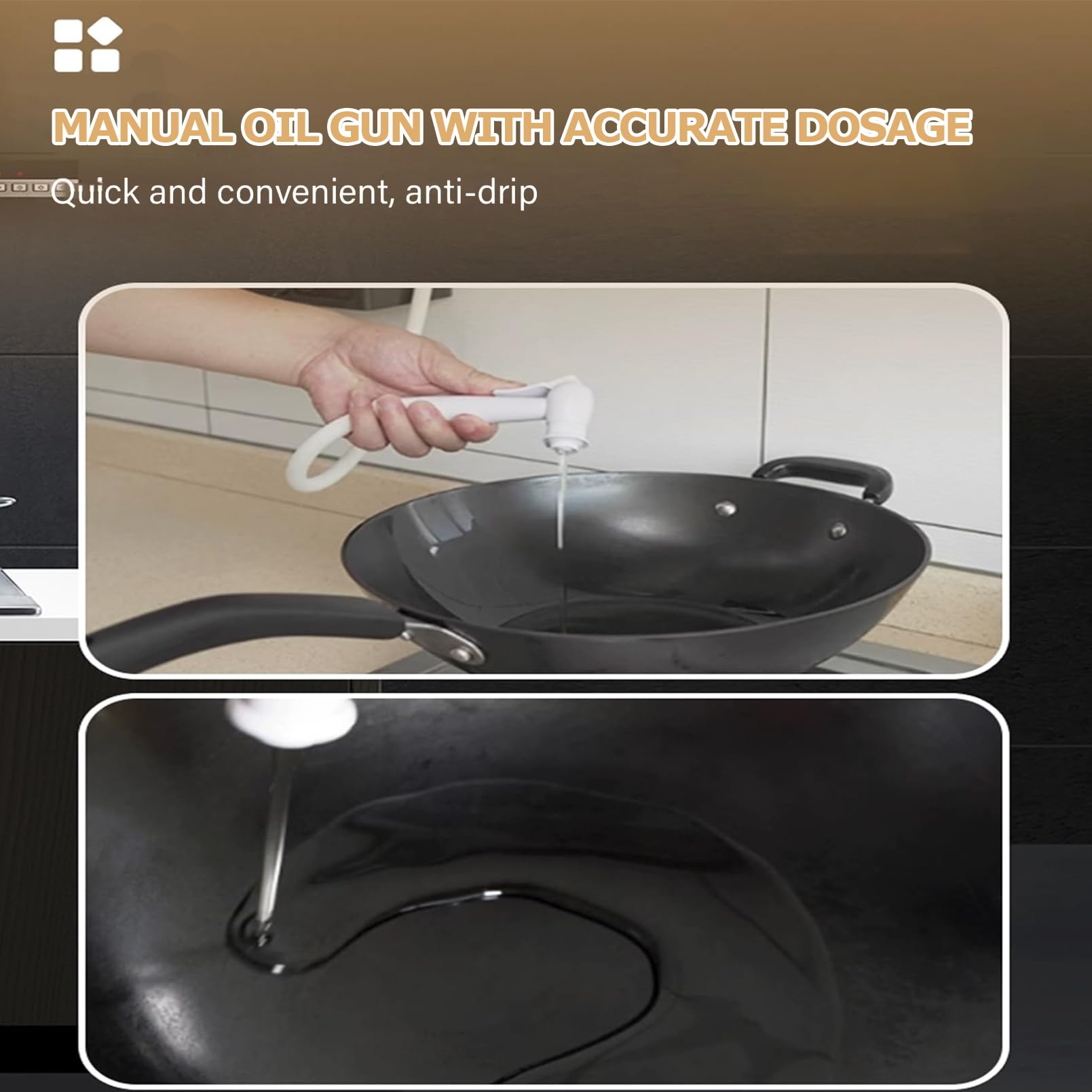 Organizer na przyprawy – montowany na ścianie akrylowy pojemnik na przyprawy z wysuwaną konstrukcją i słoikiem na olej do szuflad szafek i blatu, 2500 ml, 38 x 31 x 11,8 cm