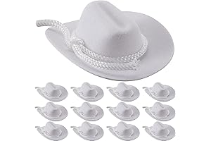Hercicy 36Pcs Mini Cowboy Hat for Exquisite Crafts, Wedding Favors and Decorations,...