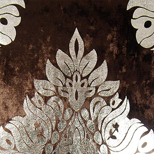 Prior.choice Shiny Chocolate Thick Velvet Silver Damask Tassels Wedding Party Hotel Restaurant Bed Table Runner Cloth (13Inch X 80Inch) … #TOP1