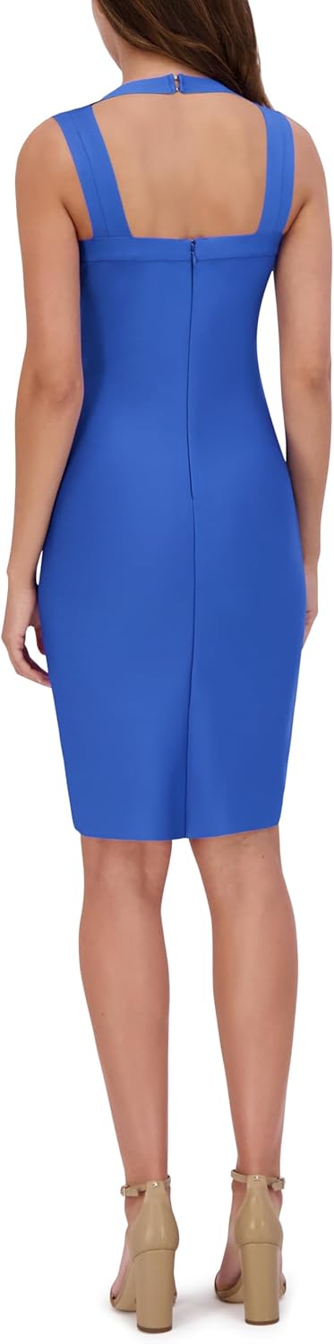 Siena Womens Bandage Knit Sweatheart Neckline Bodycon Mini Dress - Image 5