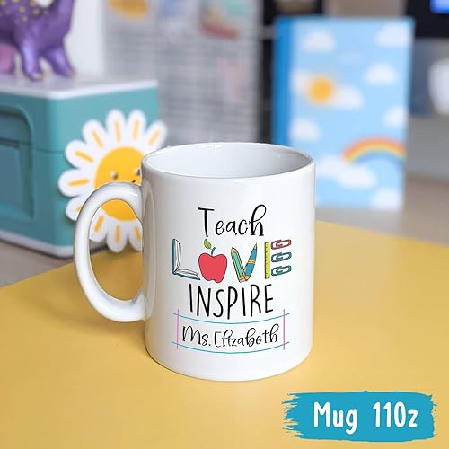 Miniatura 4 de Taza de agradecimiento al profesor, taza de café personalizada para profesor, regalo personalizado para profesor, taza personalizada para profesor