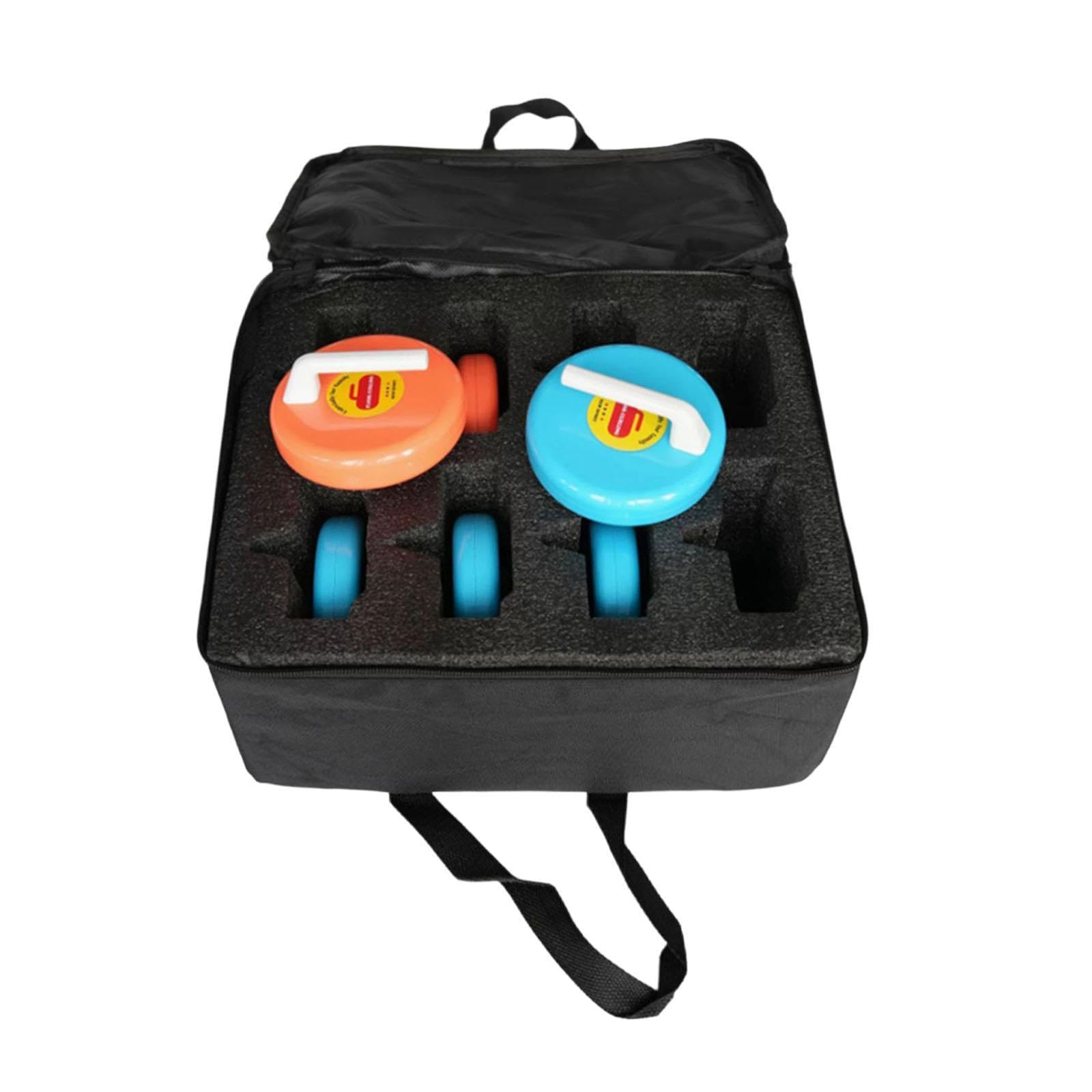8 Palline da per Bambini, Giocattolo da per Interni, Attrezzatura Sportiva Invernale interattiva con Borsa per competizioni e Centri, Arancione Azzurro
