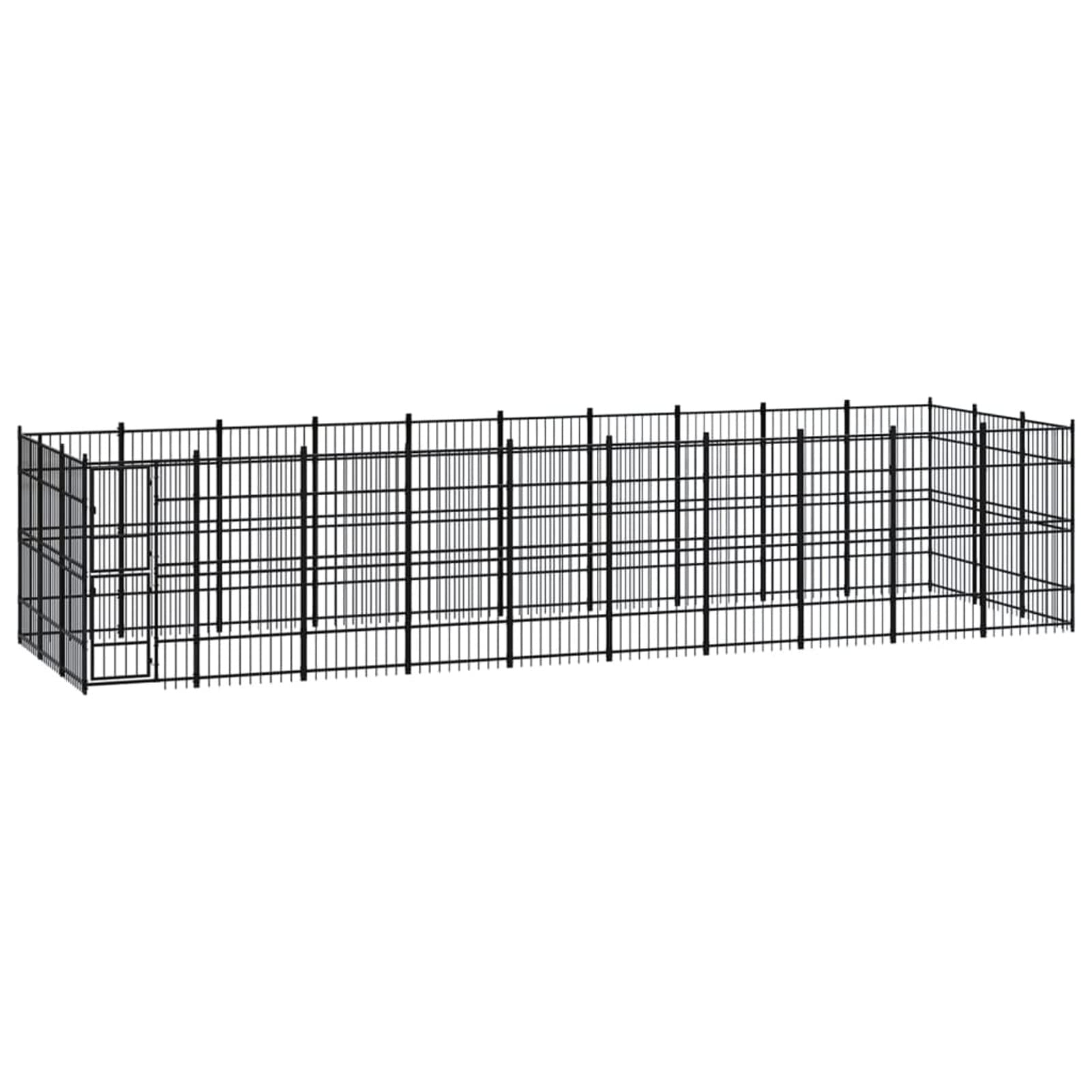 ZEYUANOutdoor Dog Kennel Steel 27.65 m²,Travel Dog Crate,Dog Crate Medium,Dog House