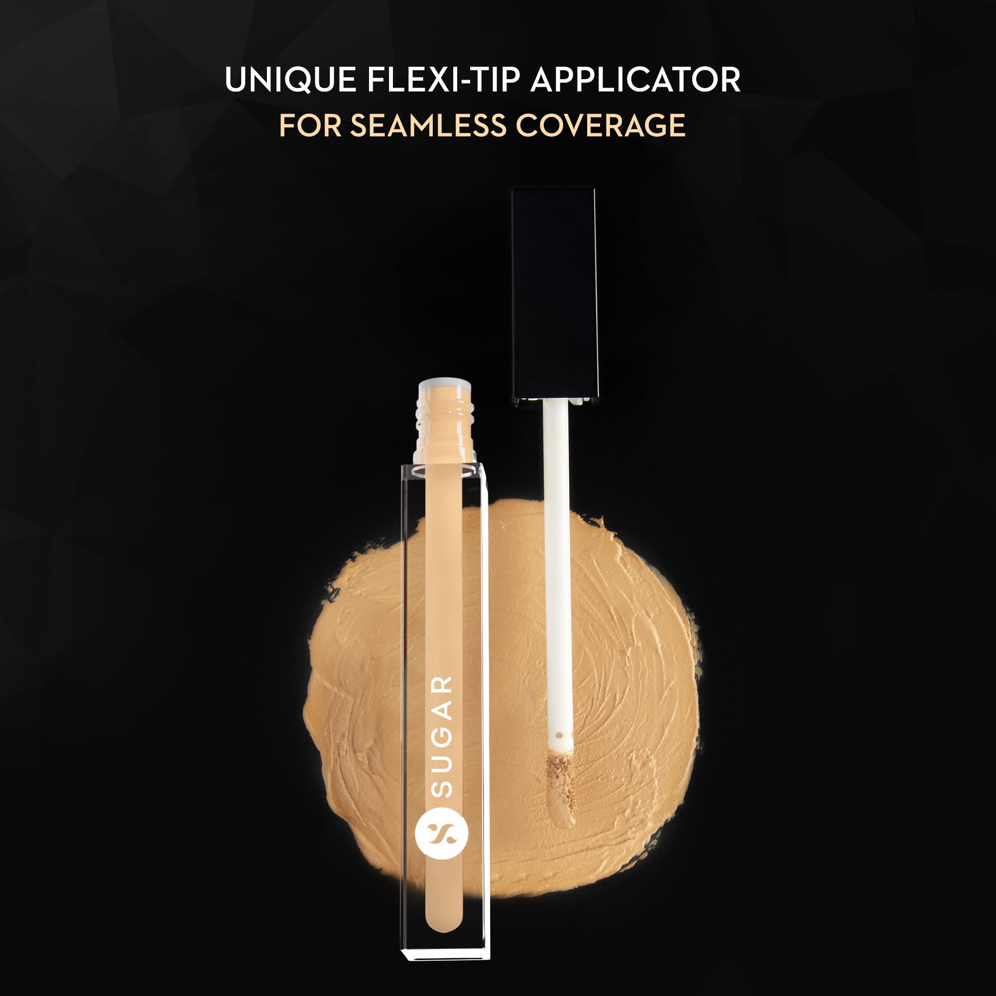 SUGAR Cosmetics Auto Correct Creaseless Matte Cream For All Skin Typesy Full Coverage Concealer (Golden Undertone) - 07 Vanilla Latte (For Fair Skin Tone) - Image 3 thumbnail