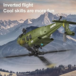 Meiurlex Black Hawk K200 UH-60 RC elicottero a 6 assi, giroscopio a 6 canali, elicottero radiocomandato dalla schiena, volo aereo RTF per adulti