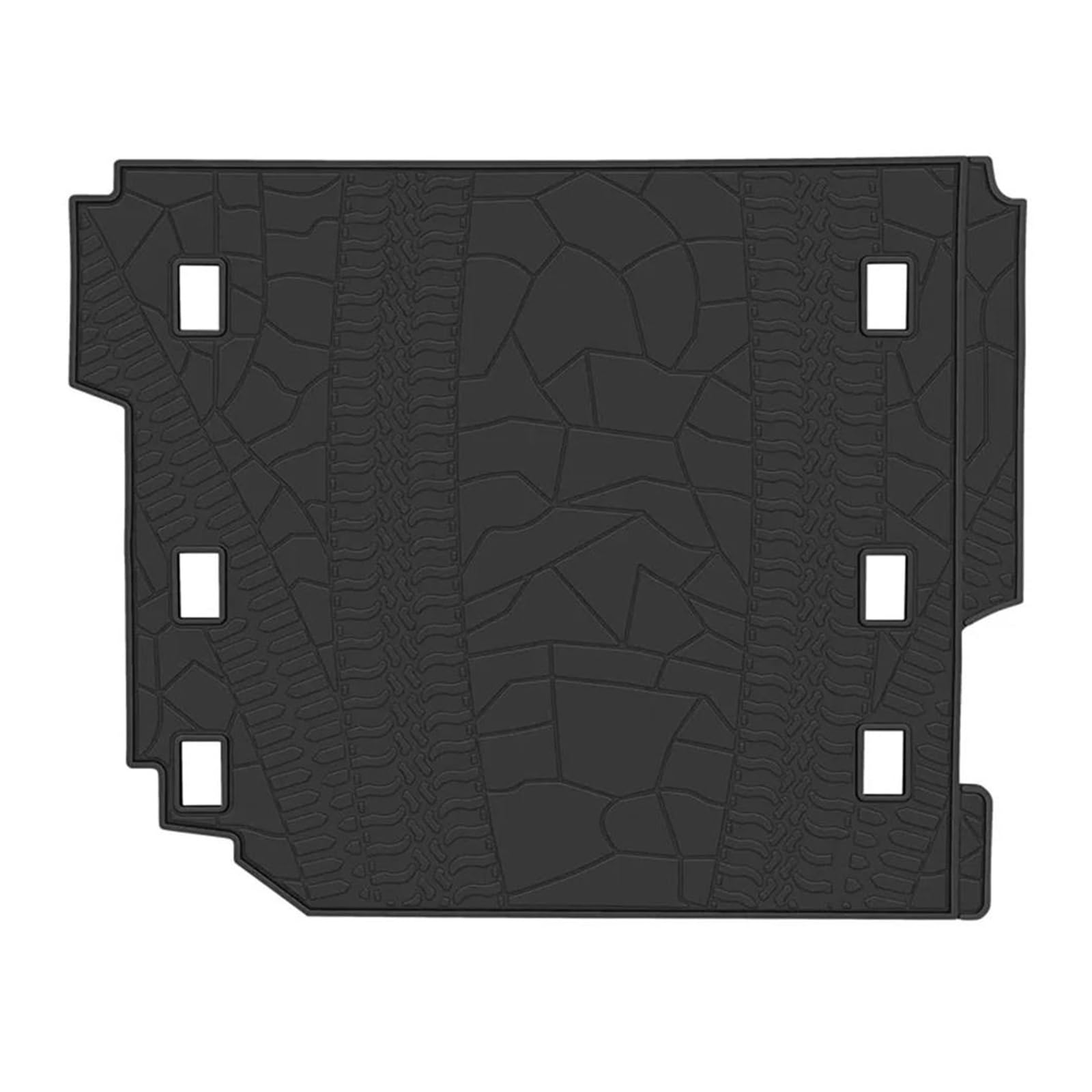 Auto Kofferraummatte Für Jeep Für Wrangler Für JL Für Unlimited Für Sport Für Sahara Freedom Rubicon Für ANX 2018-2022 Cargo Matten Geruchlose Gummi 4 Tür Stamm Matten rutschfest Kofferraumwanne