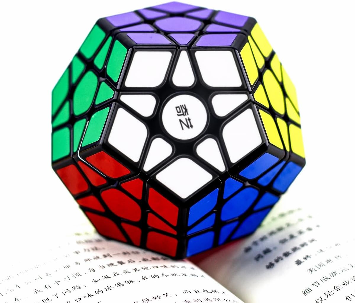 Megaminx Speed Cube, Pentagonal Dodecahedron Cube Puzzle Toy (Qiheng Black)