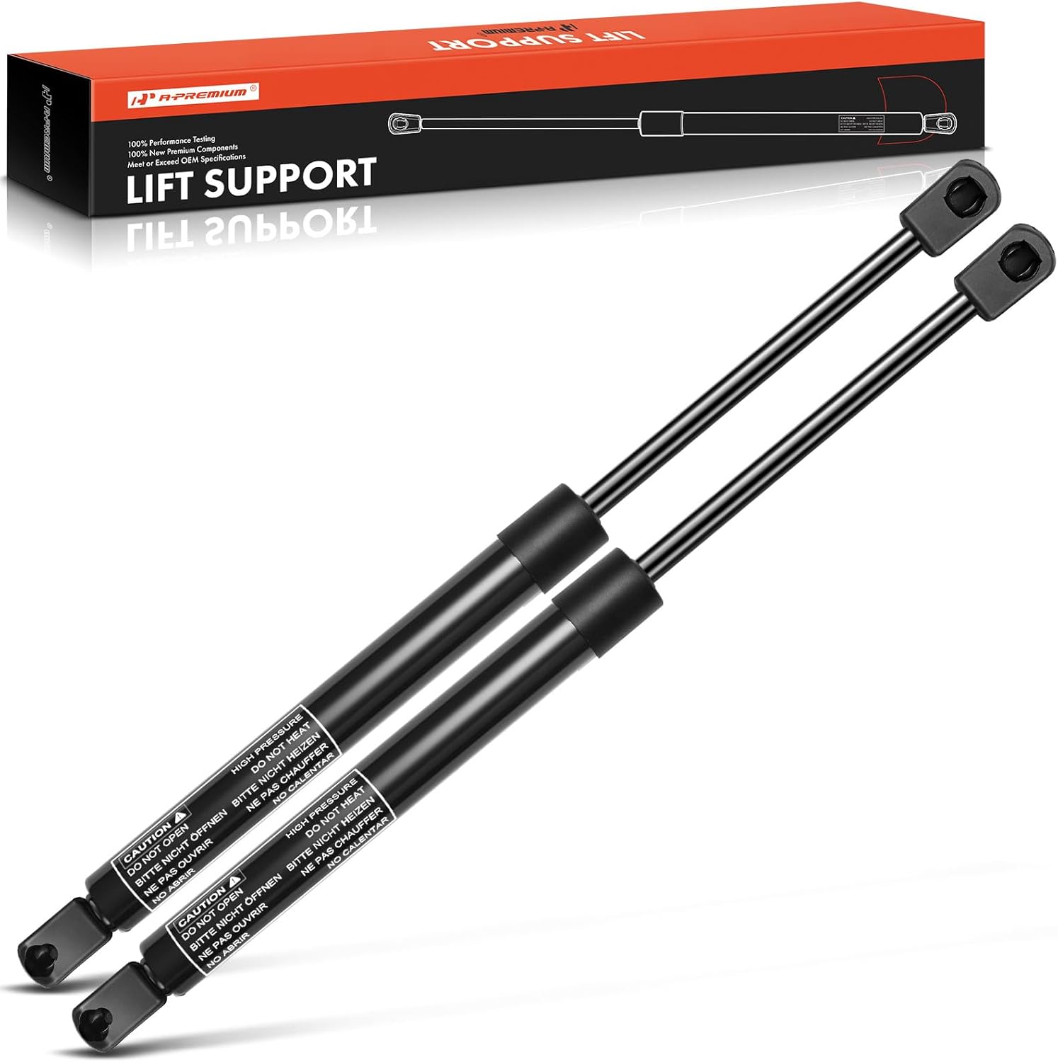 A-Premium Rear Tailgate Lift Supports Shock Struts Compatible with Pontiac Vibe 2003-2008 Wagon Not fit Hatchback 2-PC Set