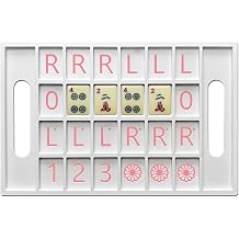 MianBiz Solo Mahjong Practice Board 9.8" Large Deep Slot Single Player Trainer with R-L-O Charleston Guide & Dual Side Storage, Portable 24-Slot Board for 2026 NMJL Rules, Beginners & Pros