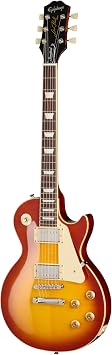 Epiphone Inspired by Gibson Les Paul Standard 50s Figured, Washed Cherry Sunburst with Bag