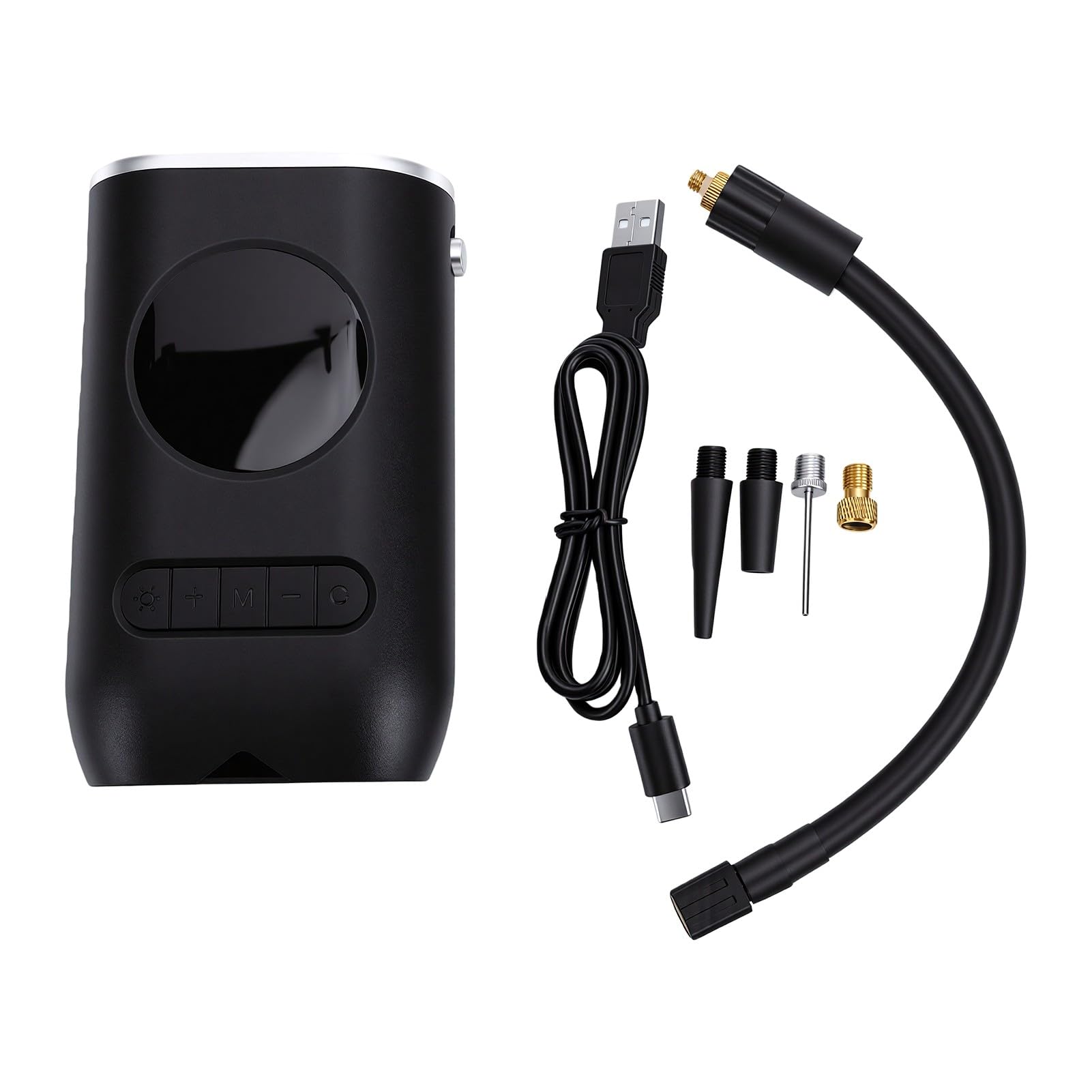 SUNGOOYUE Compressore d'aria Ricaricabile Portatile per Pneumatici Senza Fili da 70 W per Motociclette per Auto, Compressori d'aria per Pneumatici e Gonfiatori Compressore 'aria per Motociclette