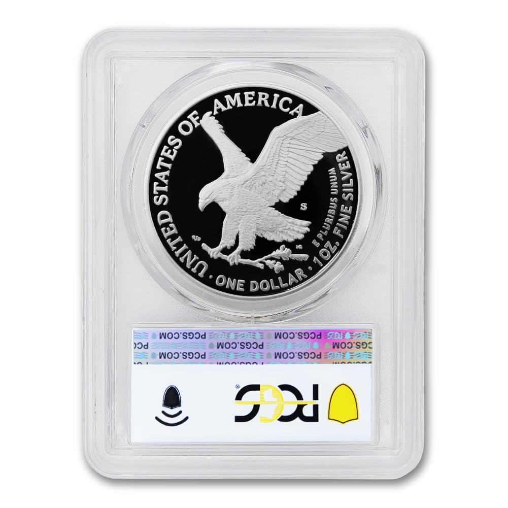 2025 S 1 oz American Silver Eagle Proof Coin PR-70 Deep Cameo (Advanced Release - Limited Edition Set - Flag Label) $1 PCGS PR70DCAM