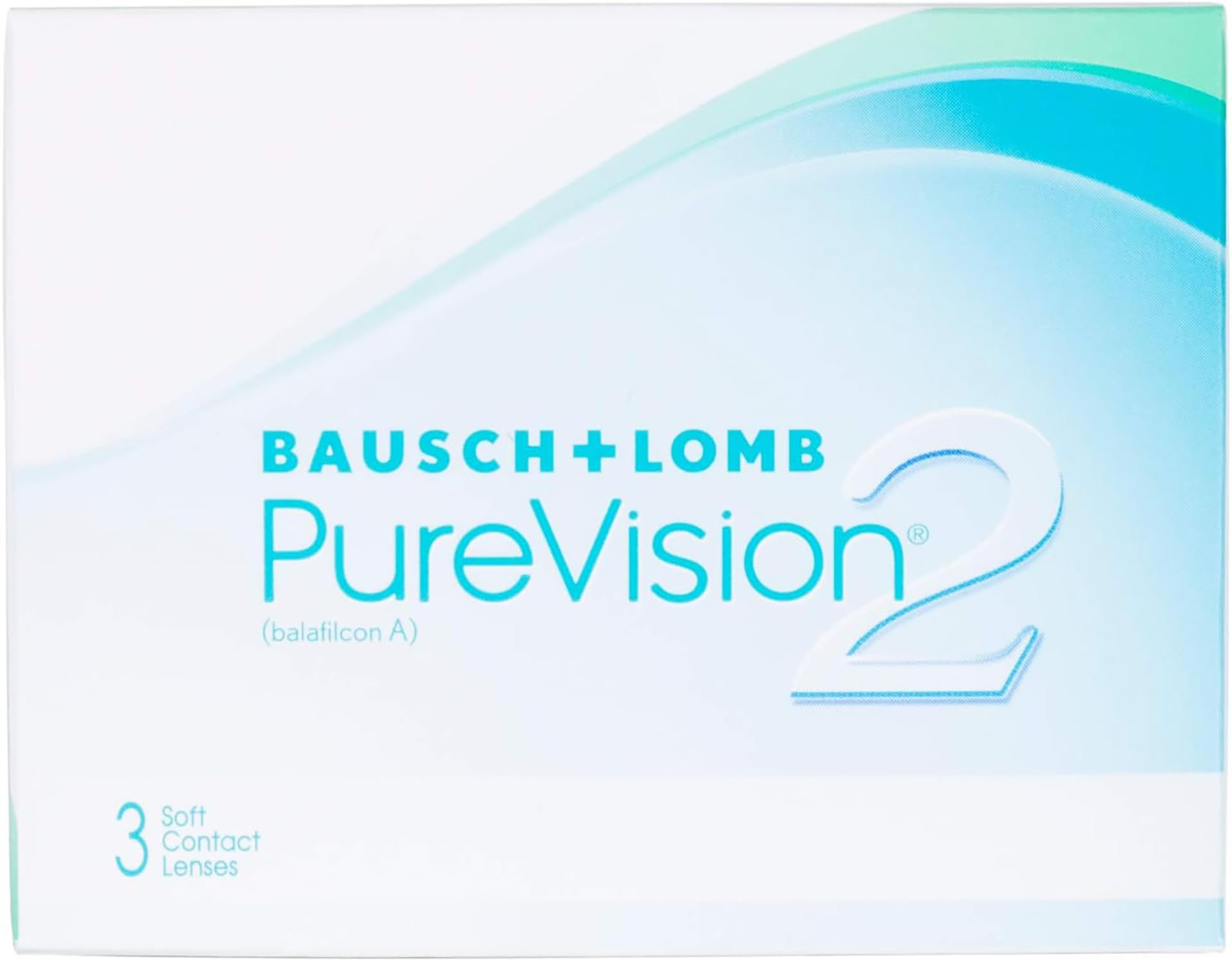PureVision 2 BAUSCH + LOMB lentillas mensuales esféricas, 3 unidades / 8.6 BC / 14.00 DIA / -03,00