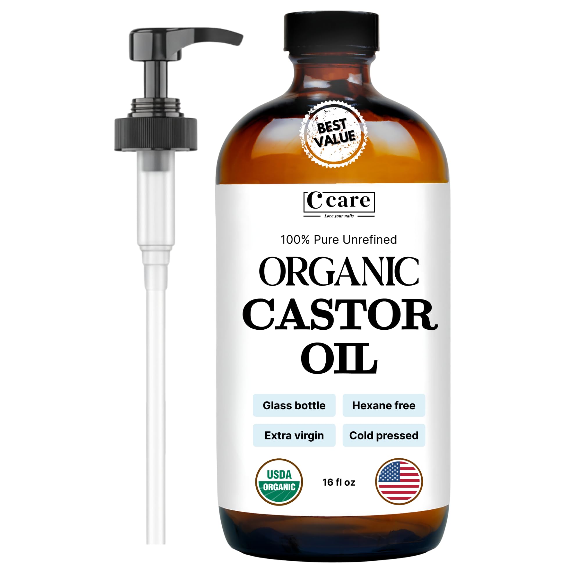 Amazon.com: Castor Oil 100% Pure Organic Cold Pressed Unrefined