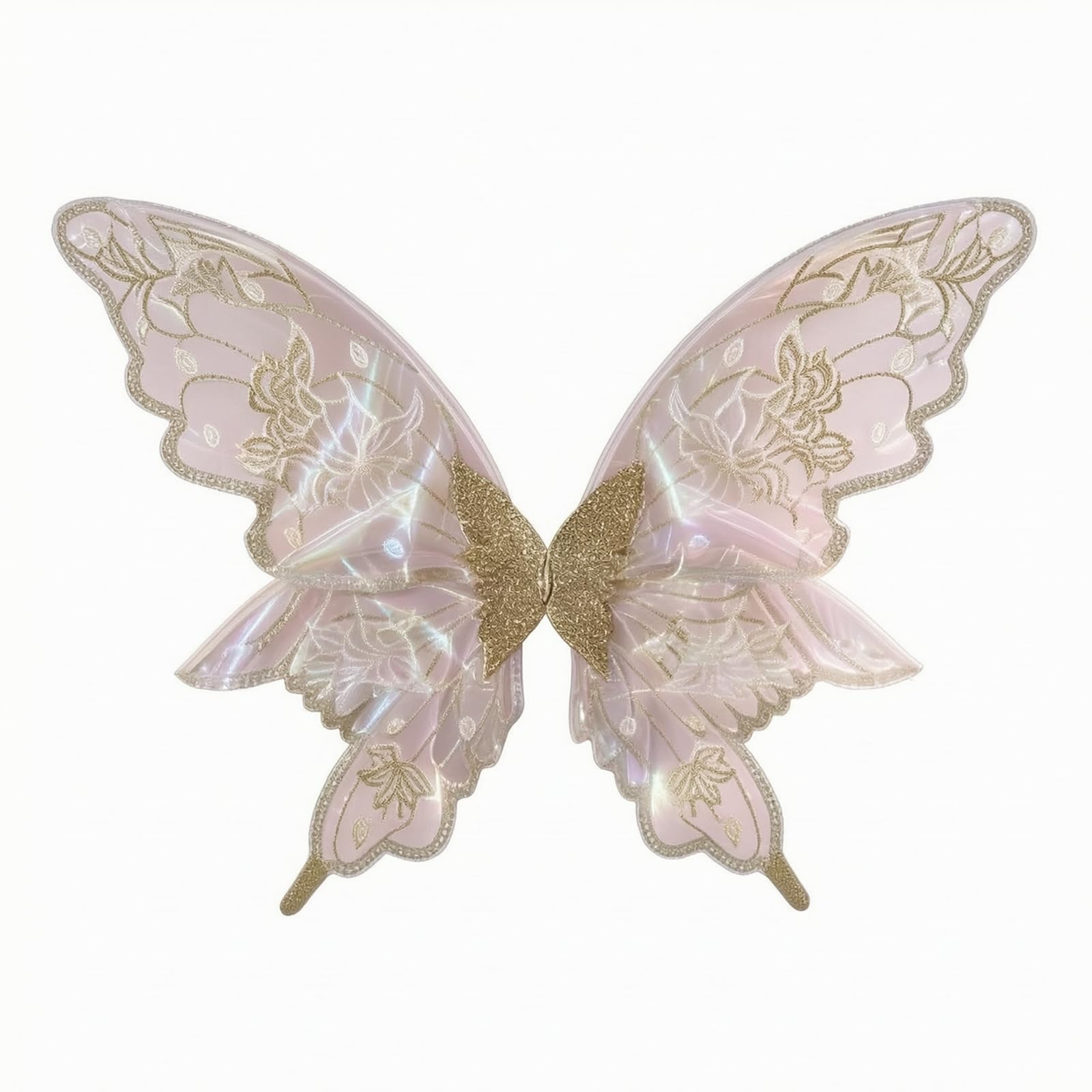 Alucce in Tulle Iridescente | Alucce Principessa, Glitterate, Costume, per Carnevale, Bianco