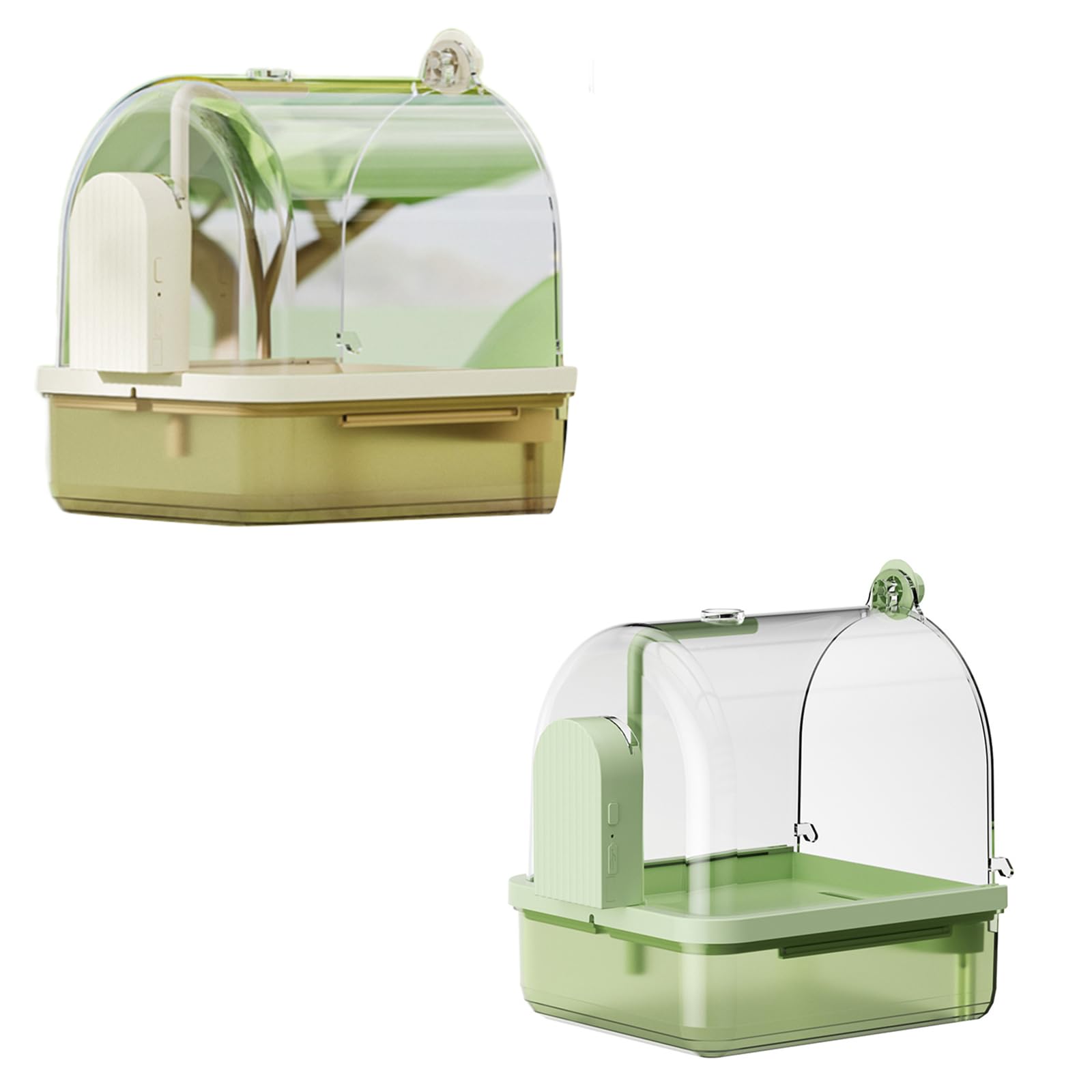 Baño colgante para pájaros con circulación de agua inteligente para ahorrar espacio, accesorio para ahorrar espacio