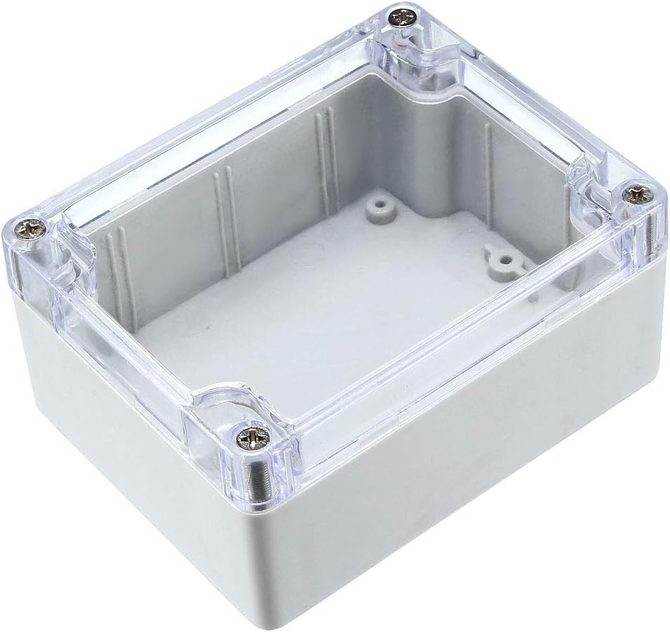 sourcing map 4.53"x3.54"x2.17"(115mmx90mmx55mm) Junction Box IP65 Universal Project Enclosure, Gray