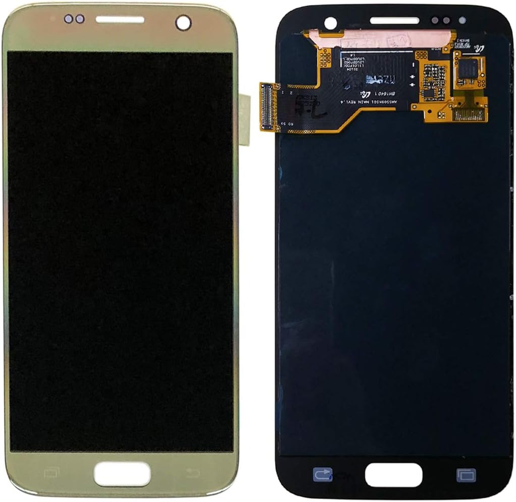 LCD Display Compatible with Samsung Galaxy S7 SM G930 G930F G930A G930V G930P G930T G930R4 G930W8 LCD Touch Screen Display + Tools (S7 Gold)