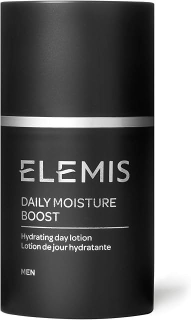 ELEMIS Daily Moisture Boost, Lightweight Face Moisturiser to Nourish and Hydrate Skin after Shaving, Daily Face Cream for Men with Chestnut, Tamanu Oil & Cactus to Instantly Sooth and Refresh, 50ml