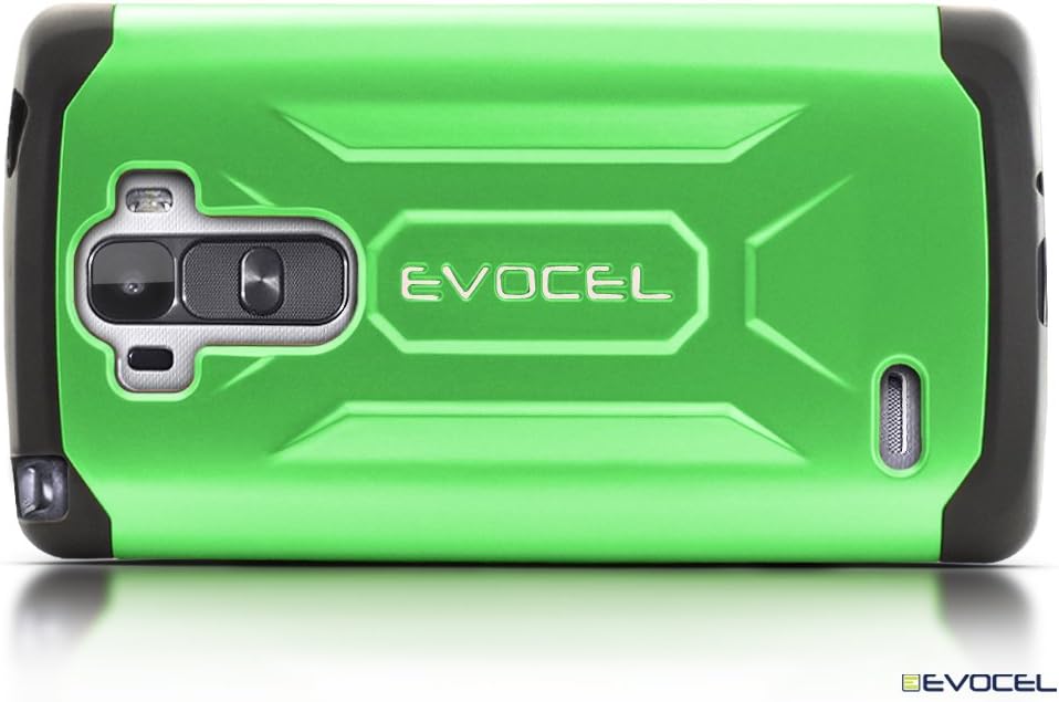 Evocel X-Generation Series Phone Case Compatible with G Stylo with Dual Layers and a Slim Lightweight Profile, Lime Green