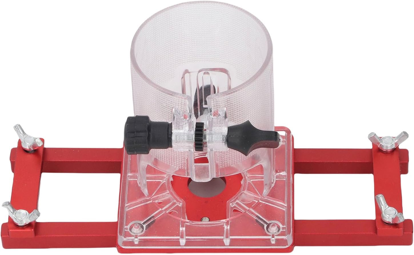 Wood Trimmer Router Base, 2 in 1 Aluminum Palm Router Slotting Bracket for 65mm Trimming Machine Adjustable Cabinet and Furniture Routing Guide