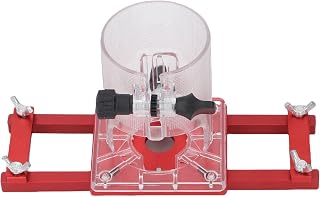 Wood Trimmer Router Base, 2 in 1 Aluminum Palm Router Slotting Bracket for 65mm Trimming Machine Adjustable Cabinet and Furniture Routing Guide