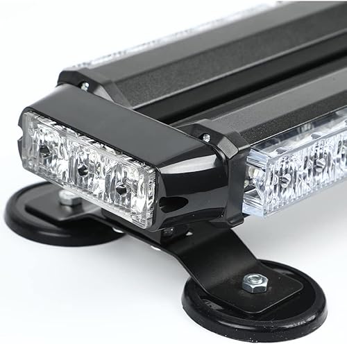 Miniatura 3 de NO. 32 26" 54 LED 7 modo flash Asesor de tráfico de doble cara advertencia de emergencia seguridad vehículo techo superior barra de luz