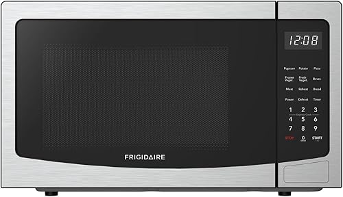 Miniatura 4 de FRIGIDAIRE Horno de microondas de encimera de acero inoxidable de 1.1 pies cúbicos, función múltiple, programable, 1000W, cocina residencial,