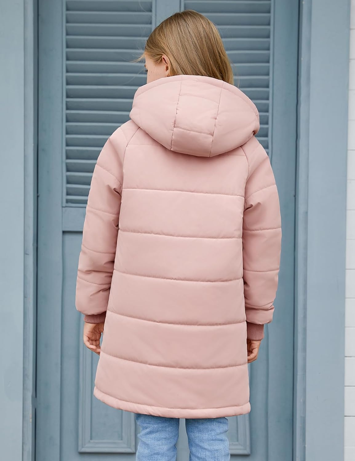 Girls Water-Repellent Winter Down Alternative Long Coat