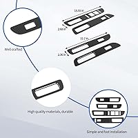 Vista 6 de JeCar Cubierta de panel de interruptor de elevación de ventana de fibra de carbono para Ford F150 Raptor 2009-2014 Accesorios interiores