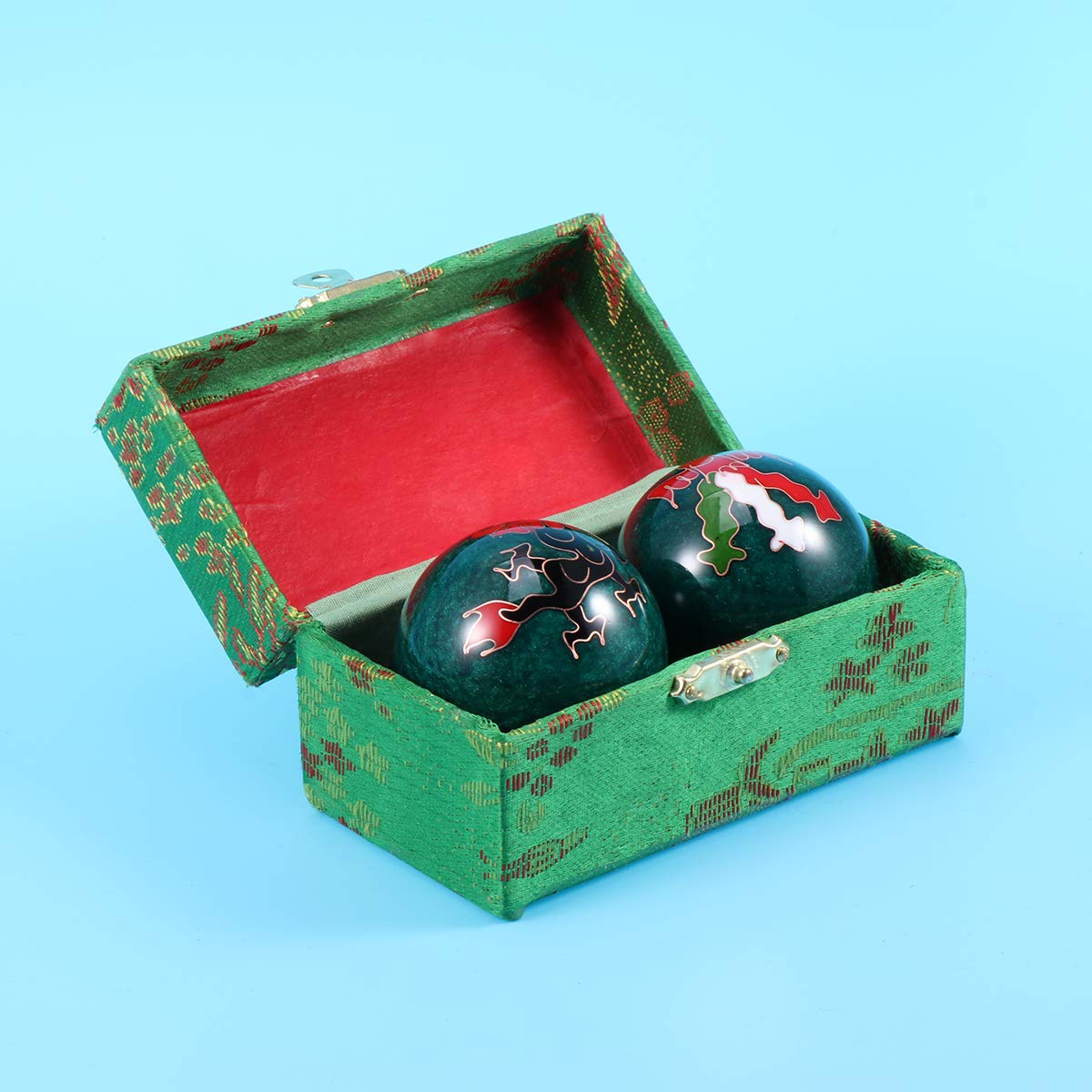 SUPVOX Boule de Santé Chinoise Traditionnelle pour Gong et Le Soulagement (Bleu)