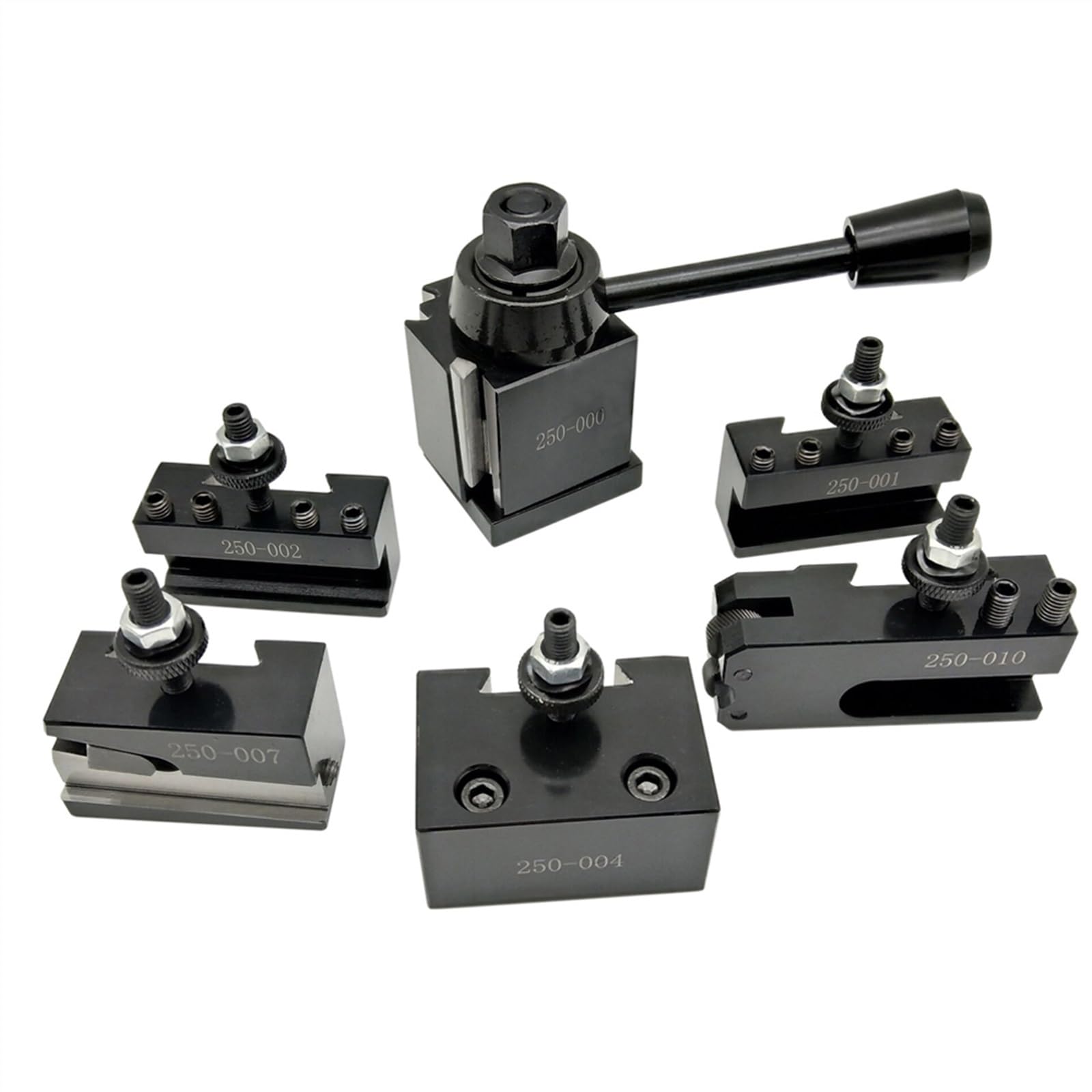 Portaherramientas de torno 250-000/250-001/250-002/250-004/250-007/250-010 cuña cambio rápido portaherramientas herramientas(250-000)