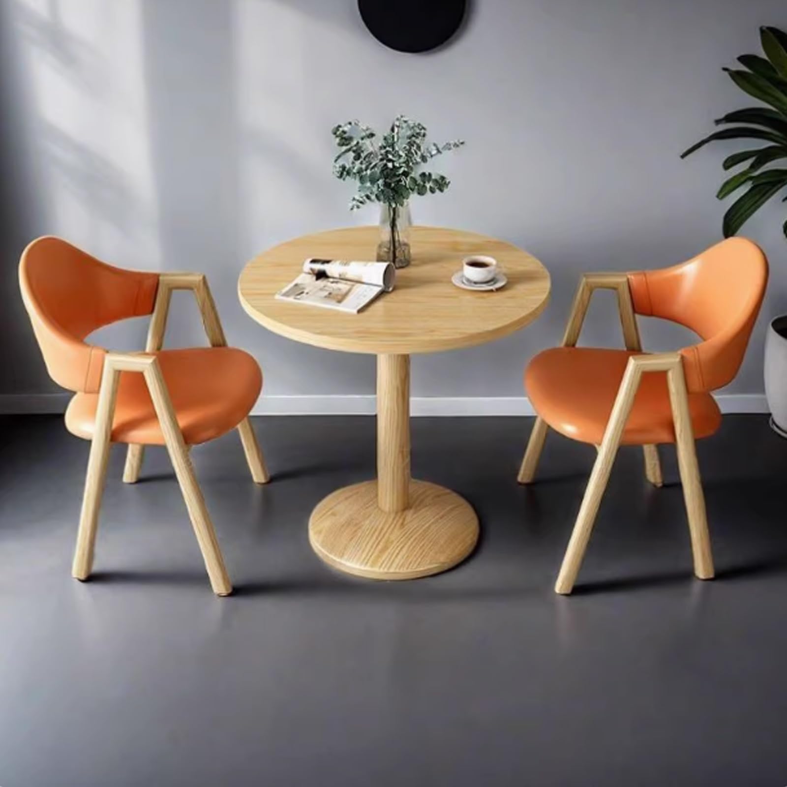 Mesa de comedor pequeña para cenas de ocio en espacios acogedores set con sillas