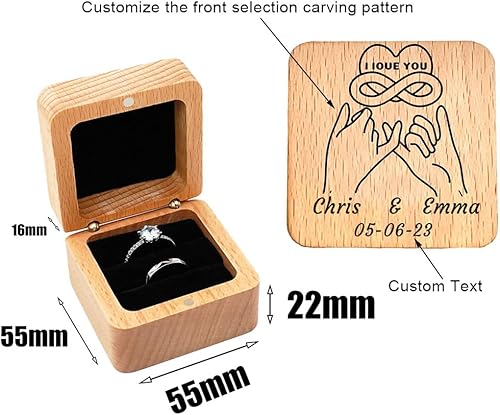 Miniatura 18 de Personalized Matching Promise Rings for Couples Stainless Steel Gold Wedding Ring Set for Him and Her Tungsten Custom Engraved Couple Rings with