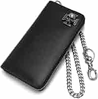 Amazon | [silver KYASYA] レザーウォレット メンズ コンチョ