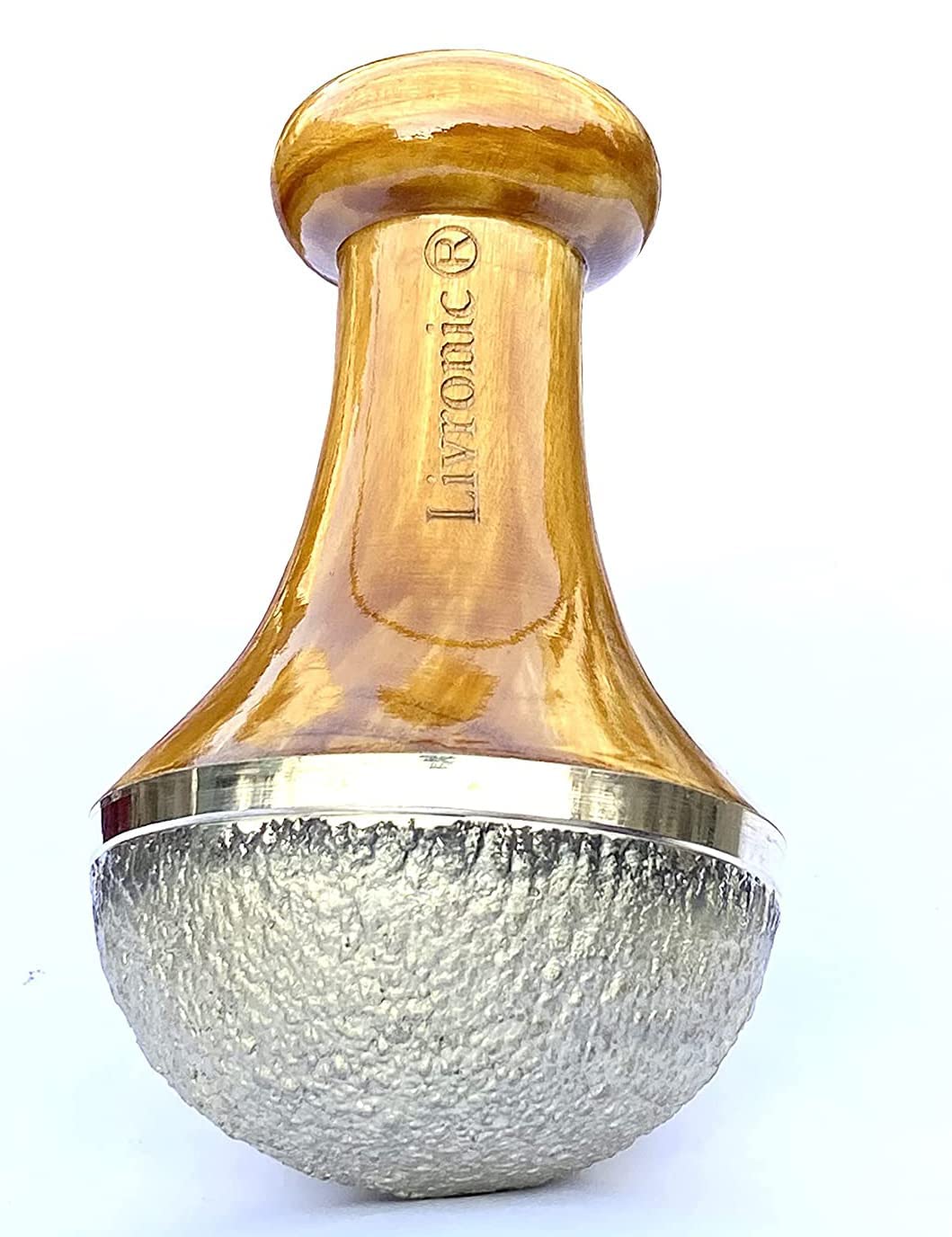 Livronic® Bronze Kansa Natural Vatki Cup with wooden handle Ayurvedic Detox Foot Massager Relaxation and Deep Cleaning Ancient Indian Technique Ayurvedic Kansa Vatki Foot Massage (Natural Brown) (B0BH136L4S) Amazon Price History, Amazon Price Tracker