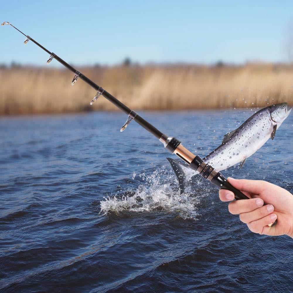 Dioche Wędka teleskopowa, Protable Carbon ultra krótka sekcja Mini Sea Fishing Pole